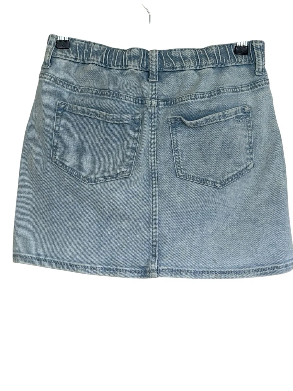 Justice Two-Tone Care Bears Denim Mini Skirt Skort Size XL